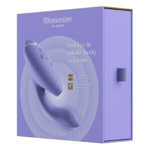 Womanizer Duo 2 Silicone Rechargeable Clitoral and G-Spot Stimulator - Lilac