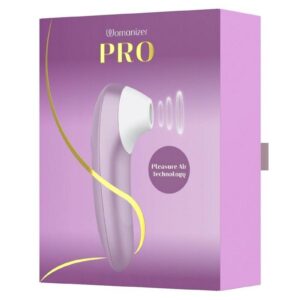 Womanizer Pro Rechargeable Silicone Air Pulse Clitoral Vibrator - Lavender/White