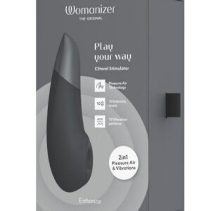 Womanizer Enhance Rechargeable Silicone Clitoral Stimulator - Black