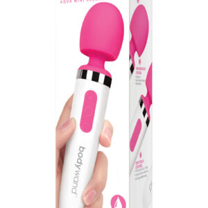 Bodywand Aqua Mini Rechargeable Silicone Wand Massager - Pink