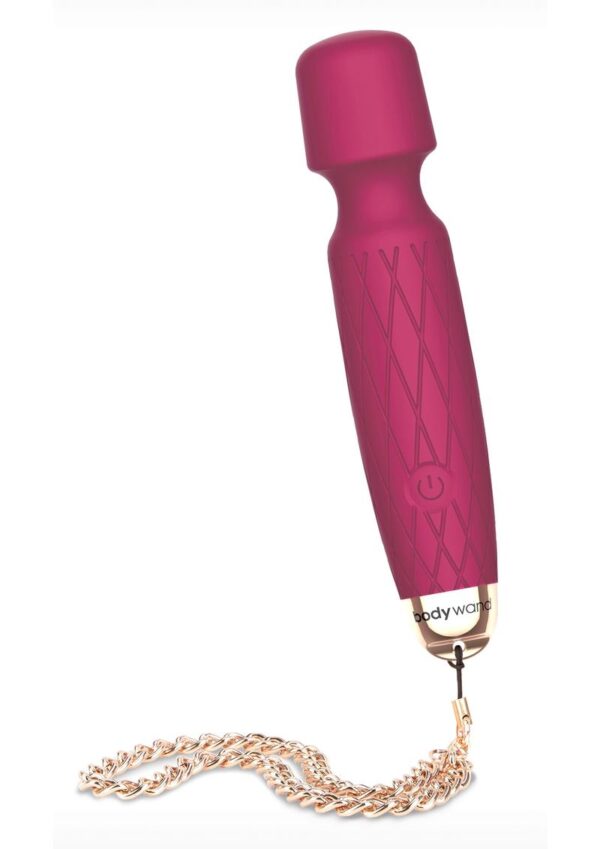 Bodywand Luxe Mini Wand Rechargeable Silicone Wand Massager - Pink - Image 2