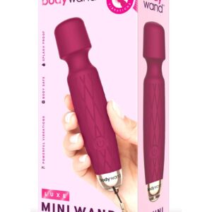Bodywand Luxe Mini Wand Rechargeable Silicone Wand Massager - Pink