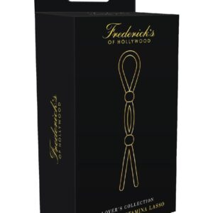 Frederick`s Of Hollywood Adjustable Stamina Silicone Lasso Cock Tie - Black