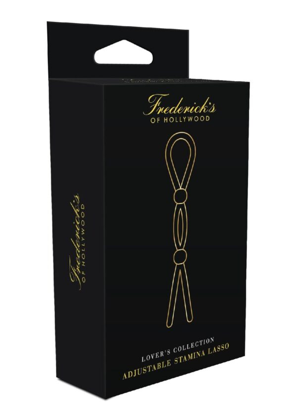Frederick`s Of Hollywood Adjustable Stamina Silicone Lasso Cock Tie - Black