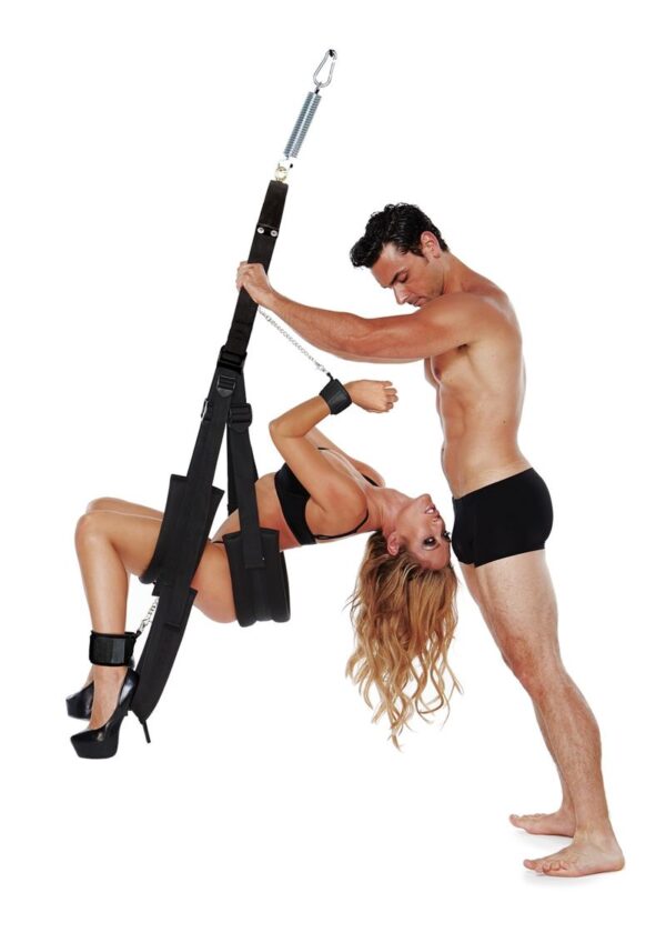 WhipSmart Bondage Pleasure Swing - Black - Image 3