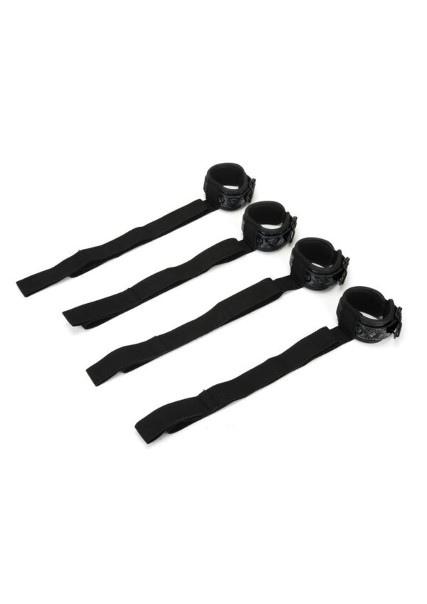 WhipSmart Diamond Bed Ties Bedroom Restraint - Black - Image 2