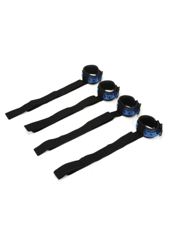 WhipSmart Diamond Bed Ties Bedroom Restraint- Blue - Image 2
