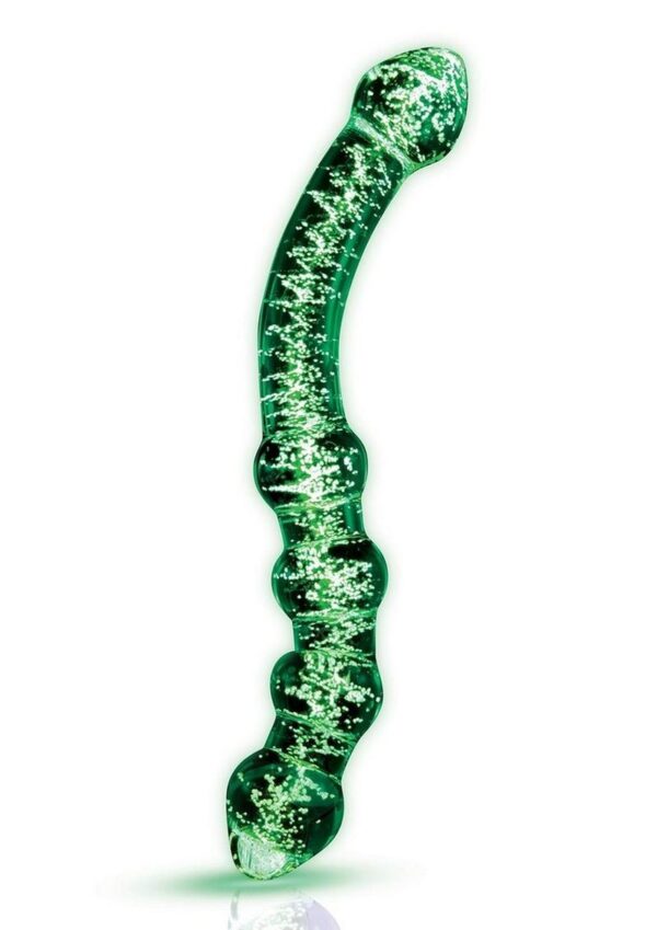Whipsmart Dual Ended Beaded Glass Dildo 6.5in - Clear - Image 2