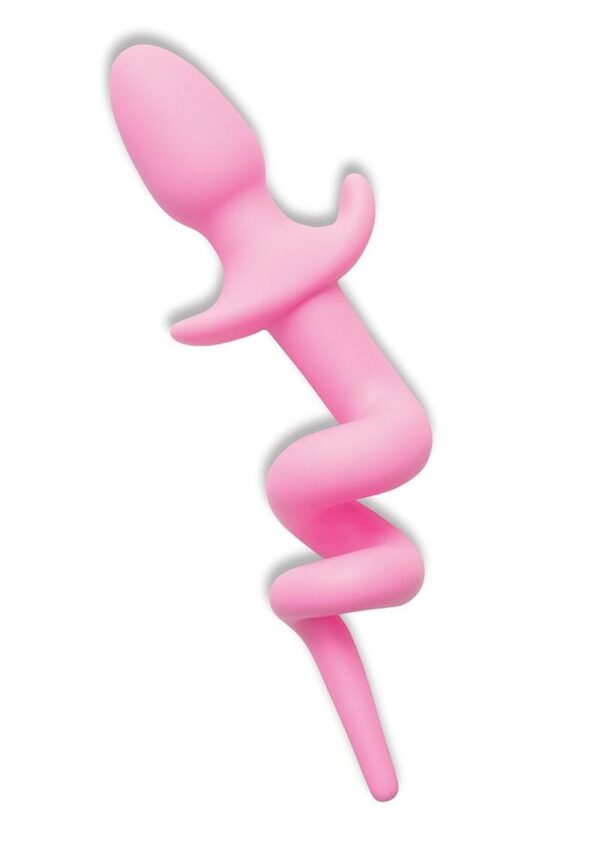 Whipsmart Play Tails Silicone Piggy Tail 3in - Pink - Image 2