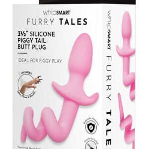Whipsmart Play Tails Silicone Piggy Tail 3in - Pink
