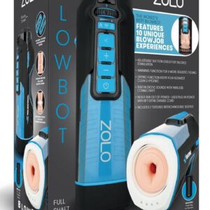 ZOLO Blowbot Full Shaft Male Blowjob Masturbator - Blue/Black