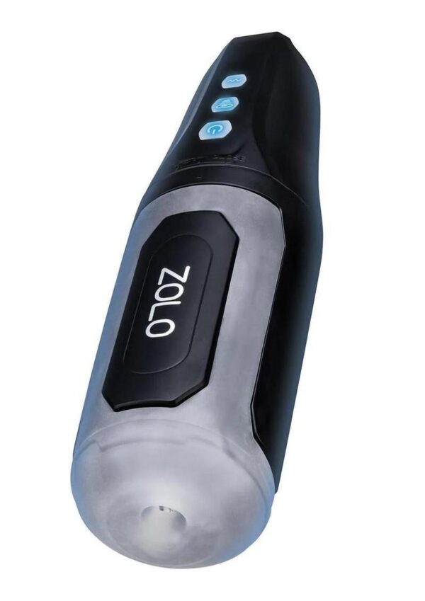 Zolo Suck And Squeeze Rechargeable Stroker - Black/Frost - Image 2