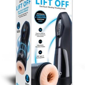 Zolo Lift Off Rechargeable Stroker - Black
