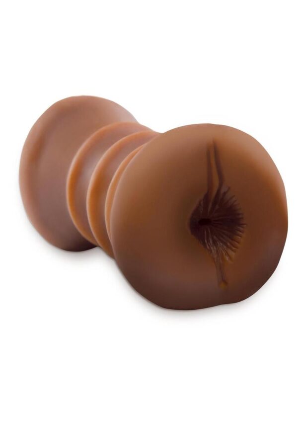 Pipedream Extreme Toyz Flip A Sista Over Masturbator - Pussy and Butt - Chocolate - Image 3