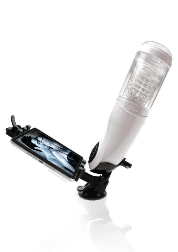 Pipedream Extreme Toyz Rechargeable Mega-Bator Pussy Masturbator - Pussy - White/Clear - Image 3