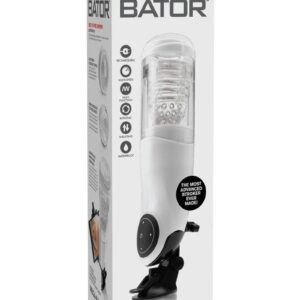 Pipedream Extreme Toyz Rechargeable Mega-Bator Pussy Masturbator - Pussy - White/Clear