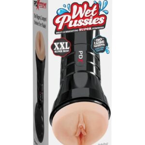 PDX Extreme Wet Pussies Super Juicy Snatch XXL Self Lubricating Stroker - Vanilla
