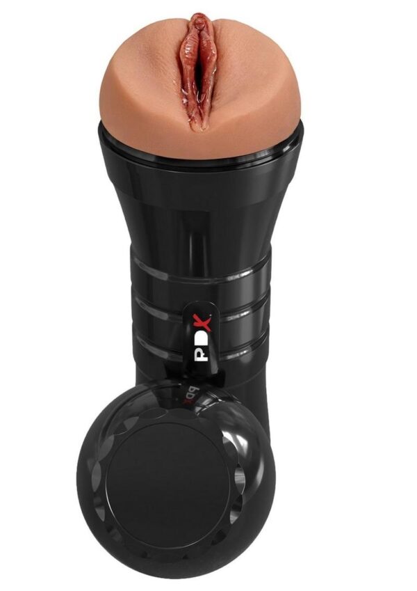 PDX Extreme Wet Pussies Super Juicy Snatch XXL Self Lubricating Stroker - Caramel - Image 2