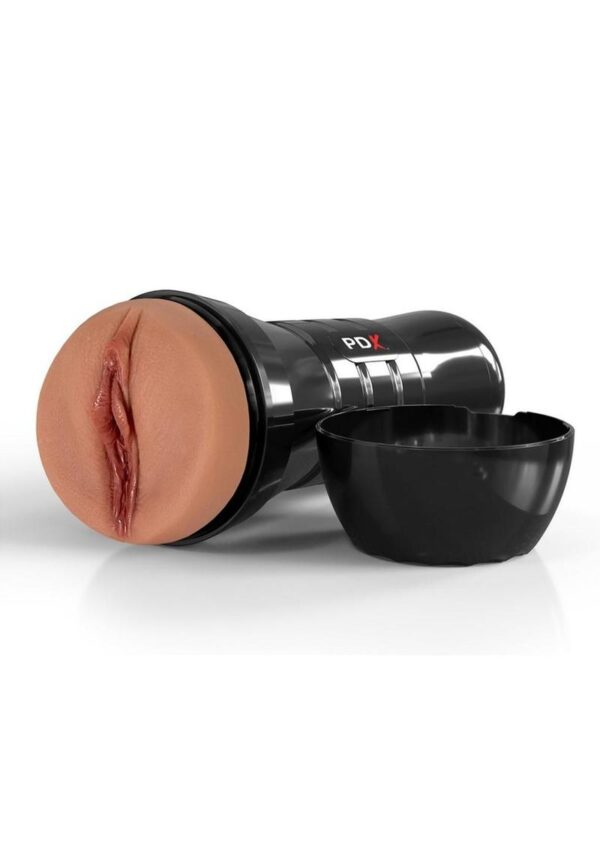 PDX Extreme Wet Pussies Super Juicy Snatch XXL Self Lubricating Stroker - Caramel - Image 3