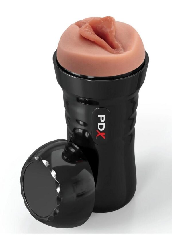PDX Extreme Wet Pussies Super Luscious Lips Self Lubricating Stroker - Caramel - Image 2