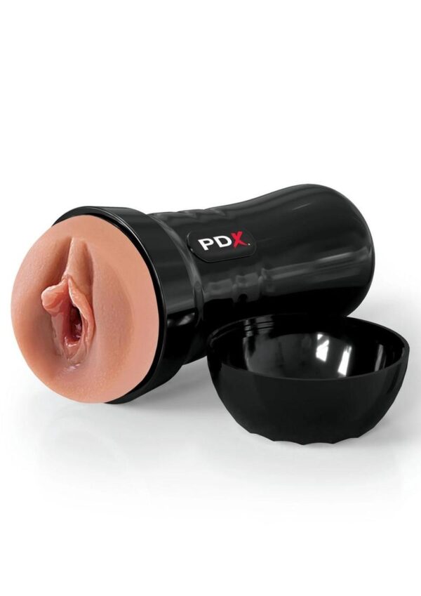 PDX Extreme Wet Pussies Super Juicy Snatch Self Lubricating Stroker - Caramel - Image 3