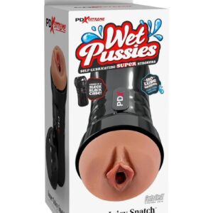 PDX Extreme Wet Pussies Super Juicy Snatch Self Lubricating Stroker - Caramel