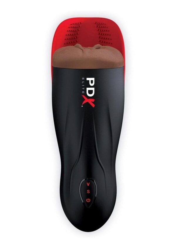 PDX Elite Fuck-O-Matic 2 Stroker Rechargeable Masturbator - Black/Chocolate - Image 3