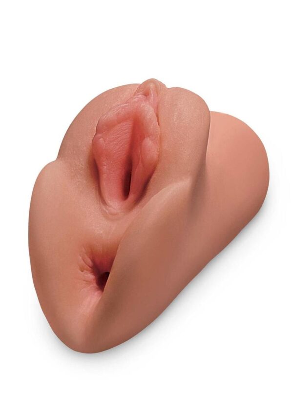PDX Plus Perfect Pussy Double Stroker - Caramel - Image 2