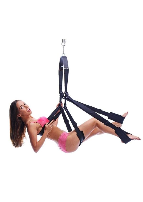 Trinity Vibes 360 Spinning Sex Swing Packaged - Black - Image 4