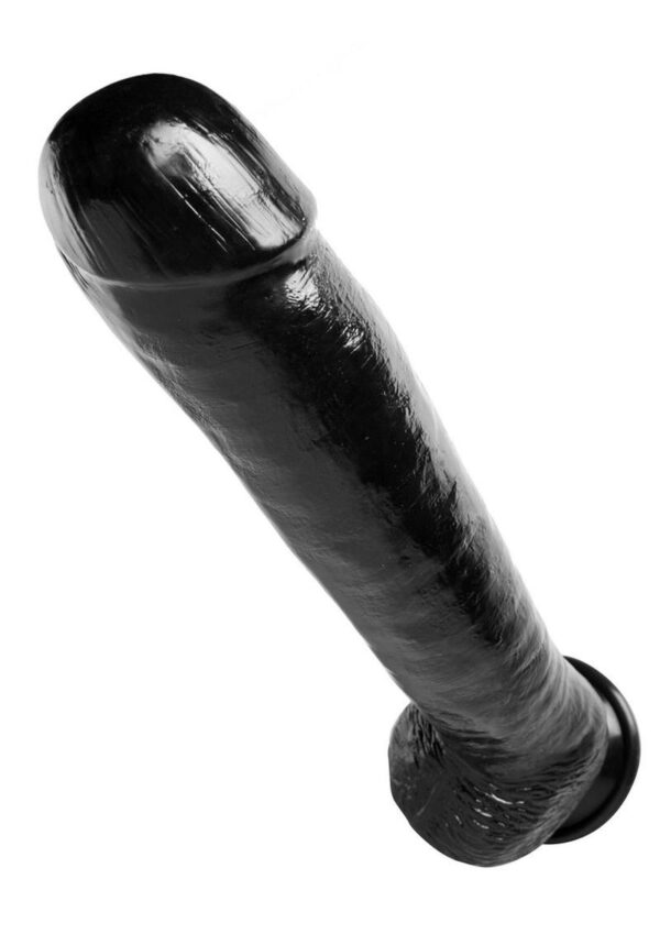 Master Cock The Black Destroyer Huge 17in Dildo - Black - Image 3