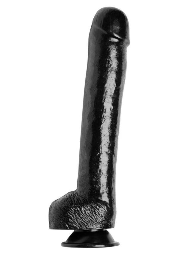 Master Cock The Black Destroyer Huge 17in Dildo - Black - Image 4