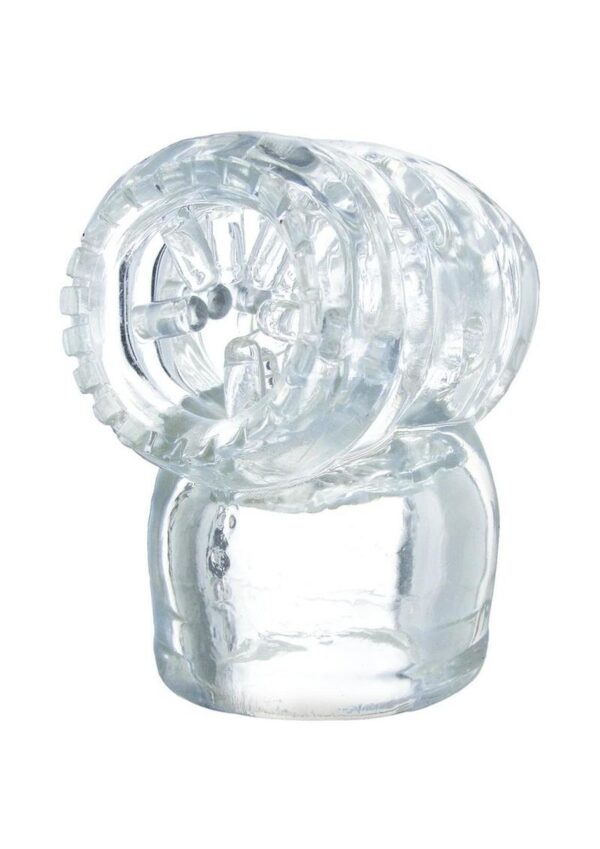 Wand Essentials Vibra Cup U-Tip Stimulator Attachment - Clear - Image 3