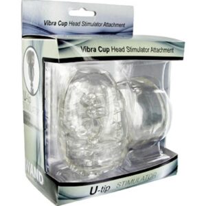 Wand Essentials Vibra Cup U-Tip Stimulator Attachment - Clear