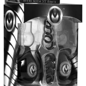 Master Series Pyramids Nipple Amplifier Bulbs with O Rings - Black