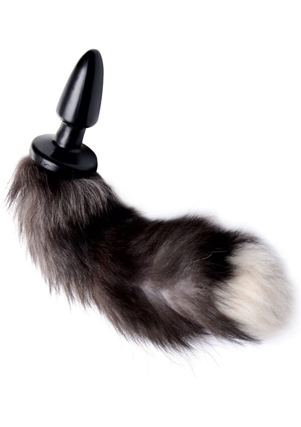 Tailz Fox Tail Anal Plug - Gray - Image 2