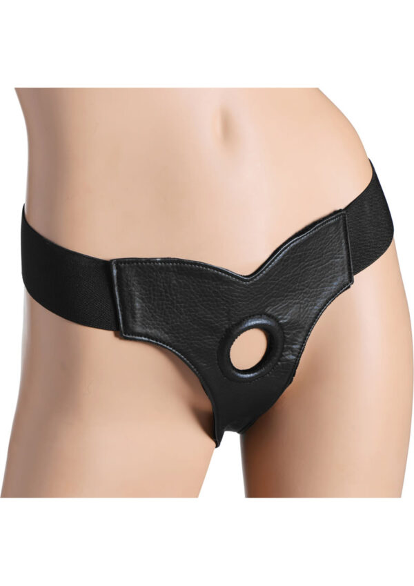 Strap U Bella Velvet-Lined Elastic Strap On Harness - Black - Image 2