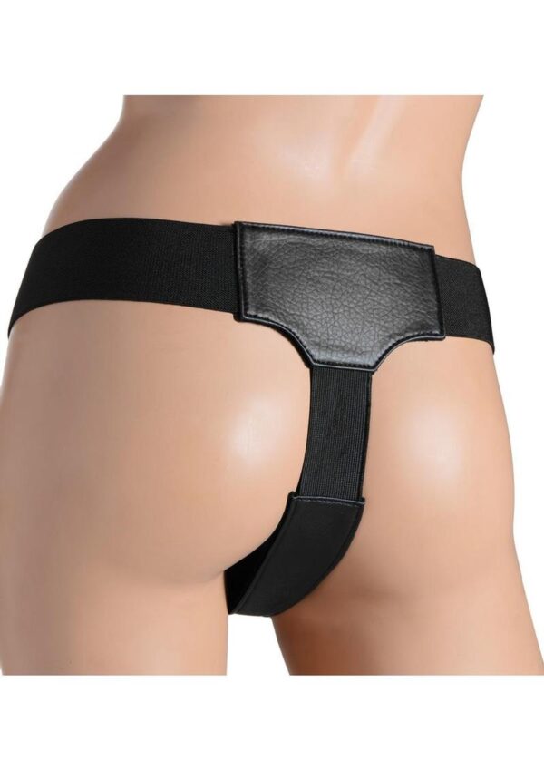 Strap U Bella Velvet-Lined Elastic Strap On Harness - Black - Image 3