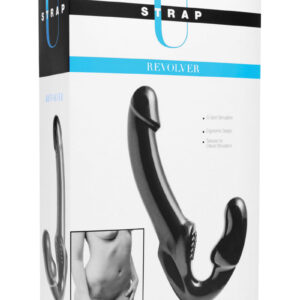 Strap U Revolver G-Spot Strapless Strap On - Black