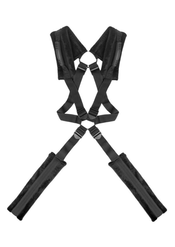 Frisky Stand and Deliver Sex Position Body Sling - Black - Image 2