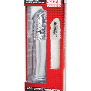 Size Matters Clear Sensations Vibrating Penis Enhancer