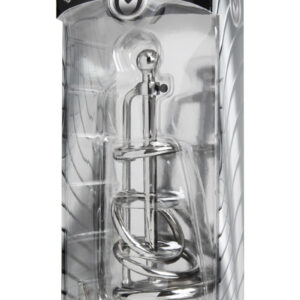 Master Series Gates of Hell Stainless Steel Adjustable Cum Through Sound Cage - Gray