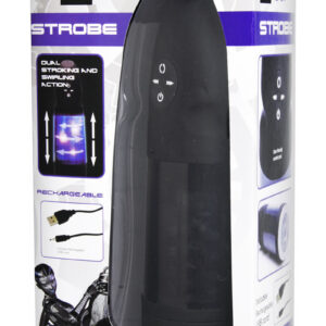 LoveBotz Strobe Multifunction Rechargeable Stroker - Black