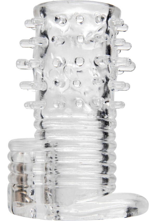 Size Matters Clear Sensations Vibrating Textured Erection Sleeve - Image 2