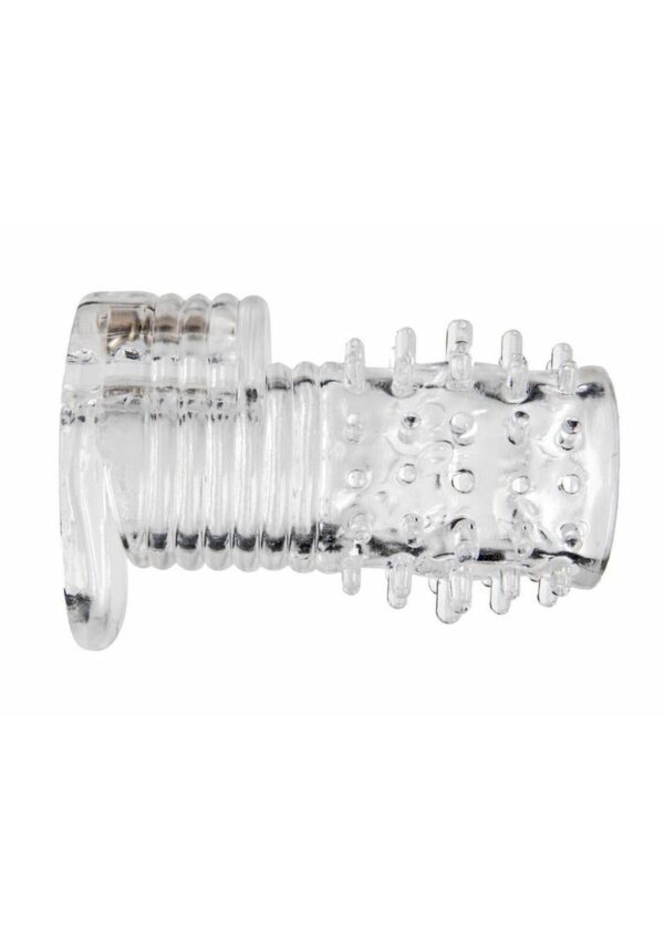 Size Matters Clear Sensations Vibrating Textured Erection Sleeve - Image 3