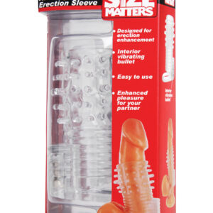 Size Matters Clear Sensations Vibrating Textured Erection Sleeve