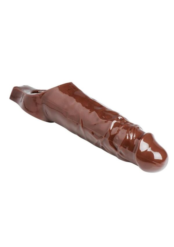 Size Matters Really Ample Penis Enhancer Sheath- Chocolate - Image 4