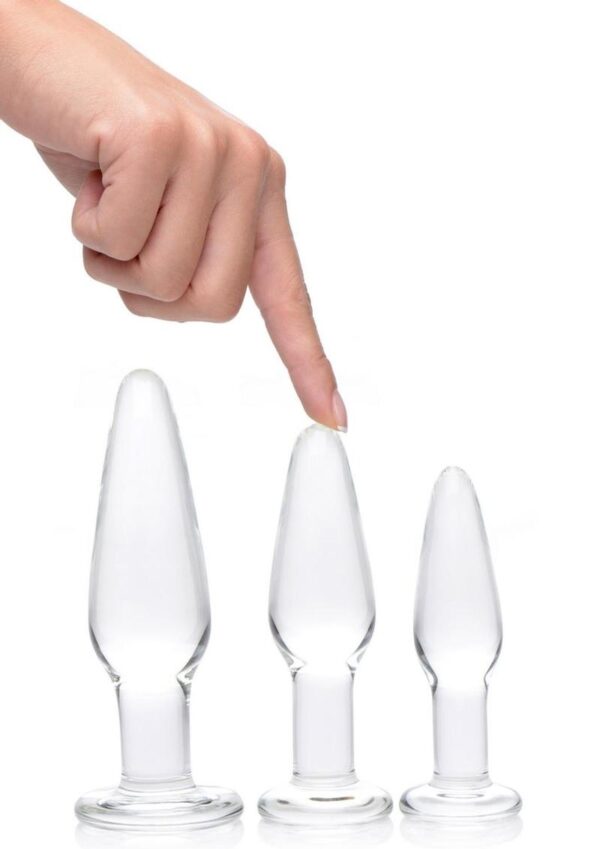 Prisms Dosha 3 Piece Glass Plug Kit - Clear - Image 4