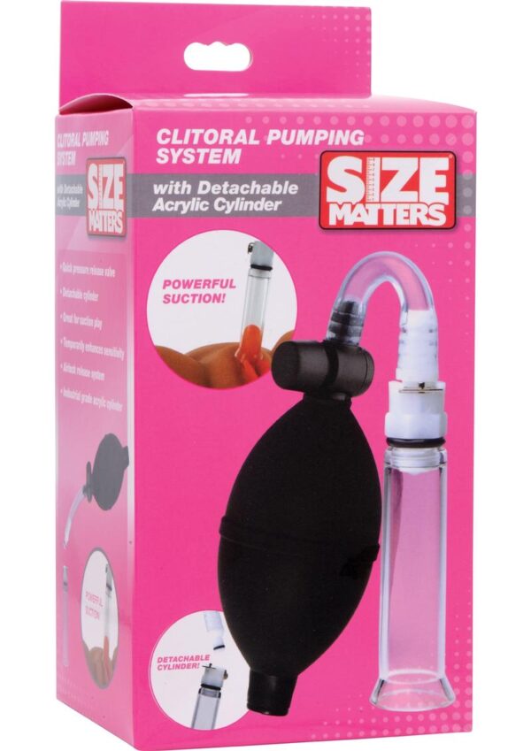 Size Matters Clitoral Pump with Detachable Acrylic Cylinder