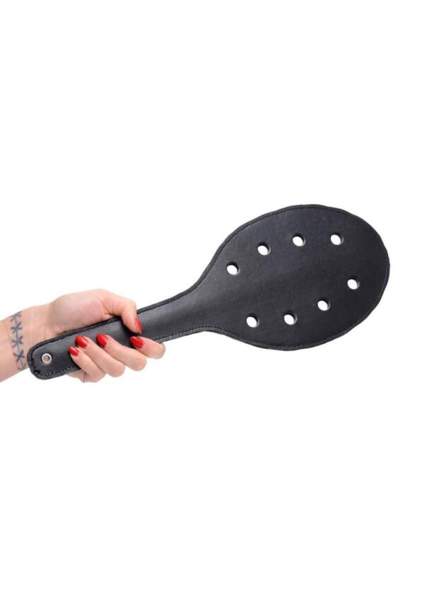 Strict Deluxe Rounded Paddle with Holes - Black - Image 4