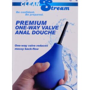 CleanStream Premium One-Way Valve Anal Douche - Blue